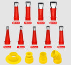 Universal Integrated Rubber Nozzle Tool Set™ - This tool set provides the ultimate solution for reliable sealing in your home and outdoor projects
