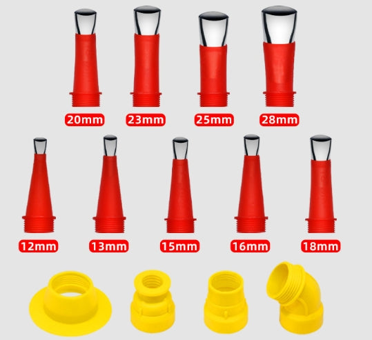 Universal Integrated Rubber Nozzle Tool Set™ - This tool set provides the ultimate solution for reliable sealing in your home and outdoor projects